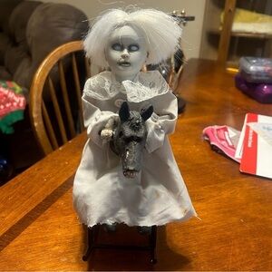 Tekky Designs Halloween Animatronic ROCKIN' SUSIE Prop Doll Scary - Working!